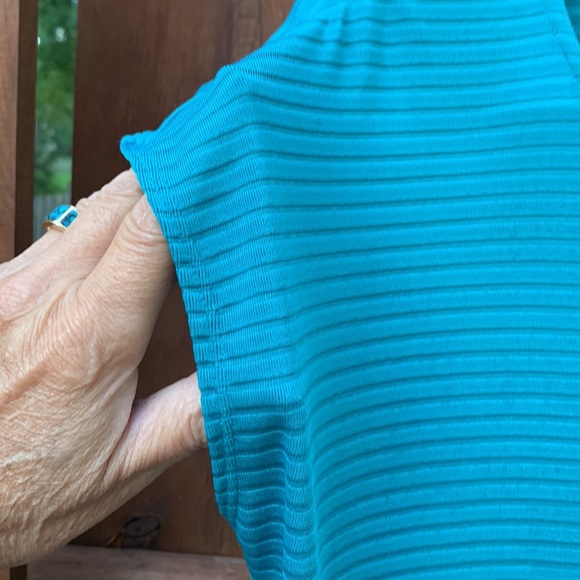 Coldwater Creek Women's Striped Cap Sleeve Top Size Small - Picture 3 of 8